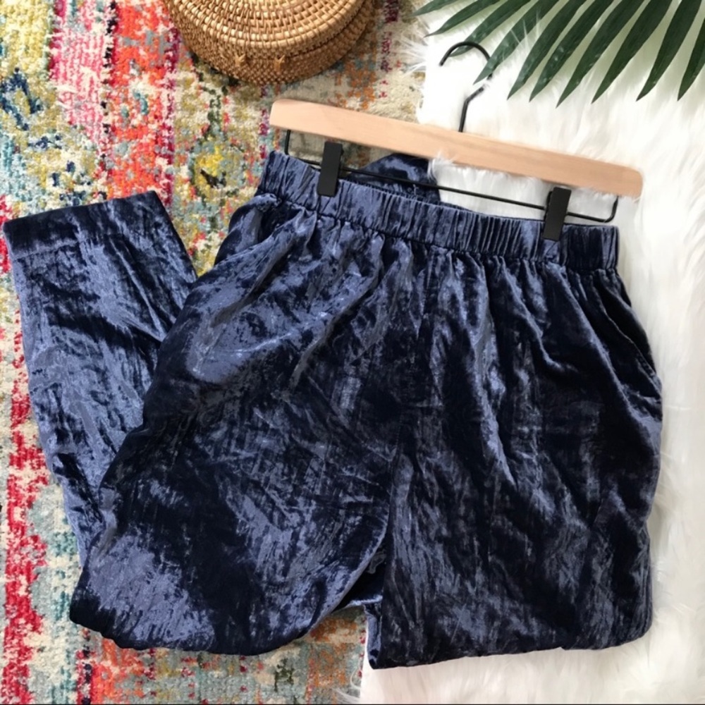 Anthropologie Velvet Crops